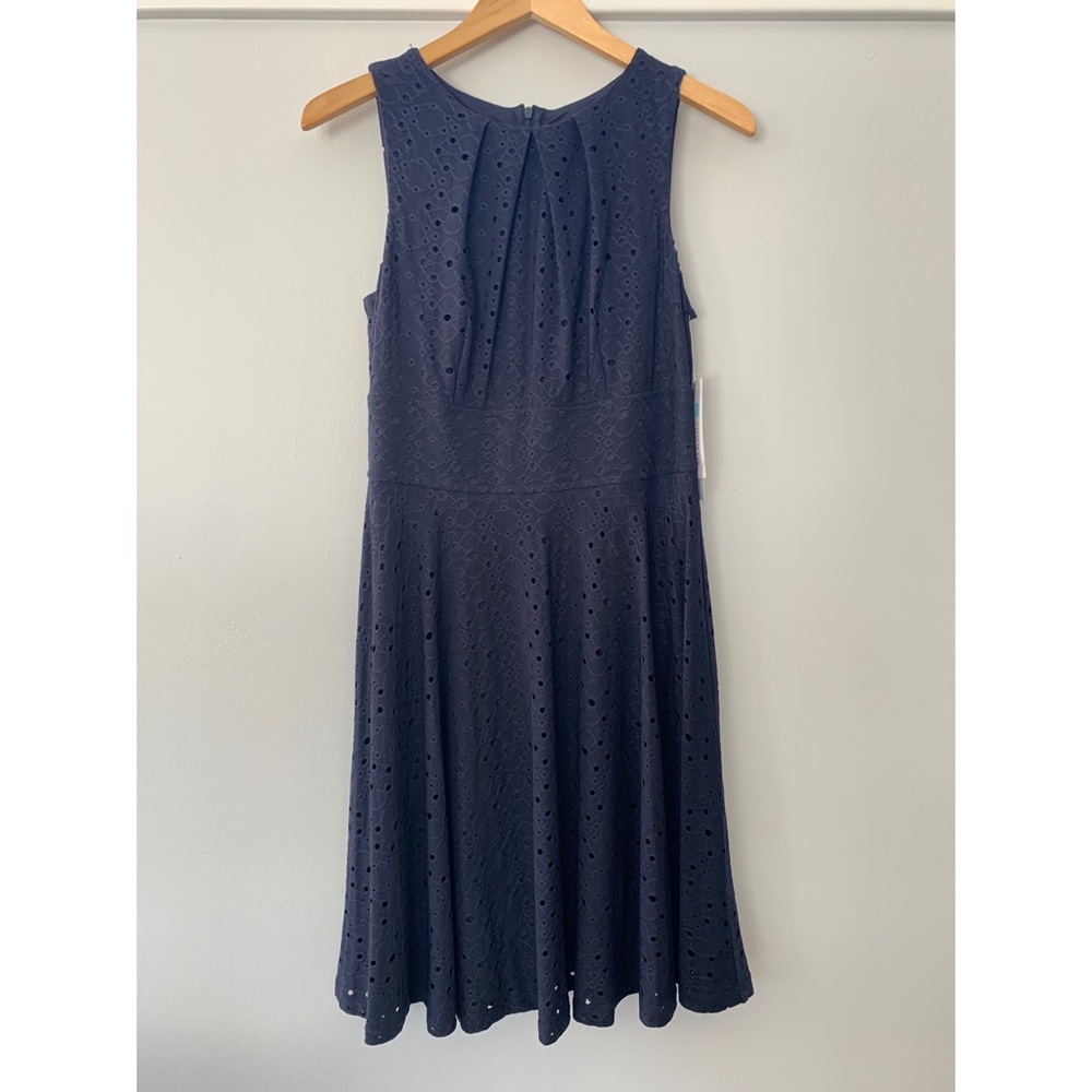 Wisp Fit and Flare Eyelet Dress
